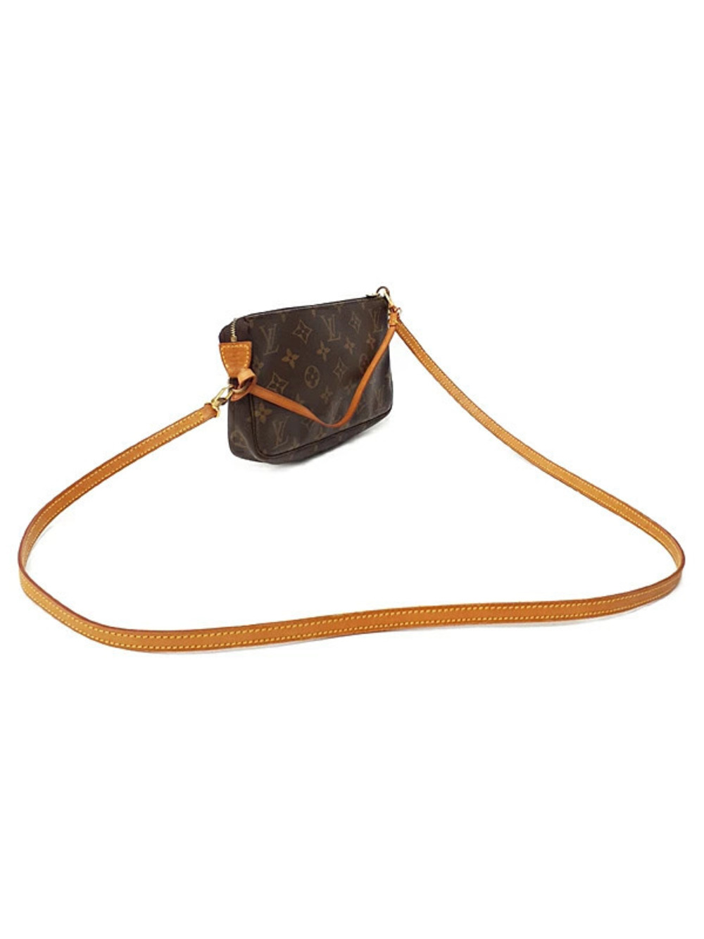 Louis Vuitton Monogram Pochette Bag Accessoires Brown